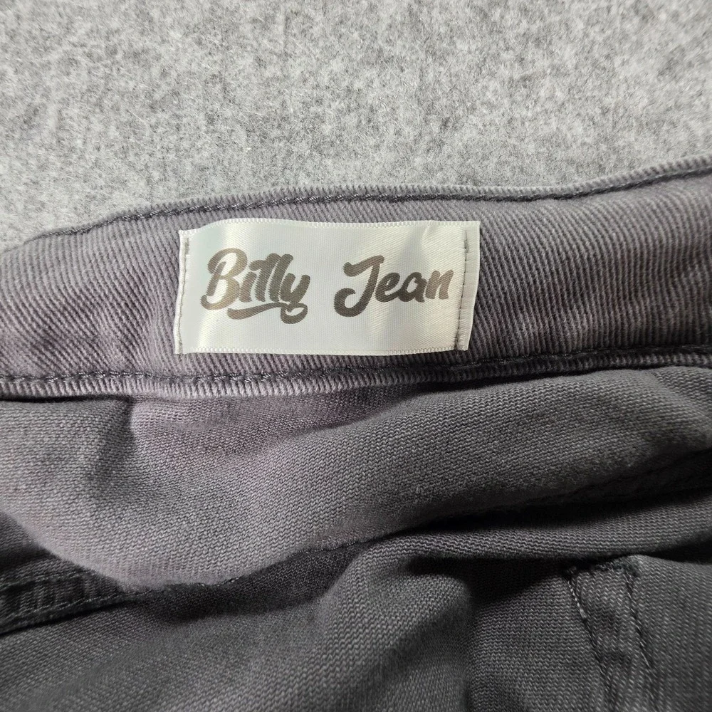 Si Tu Veux Jeans Mens Billy Jean Super Stacked Distressed Cargo Gray 38 Skinny